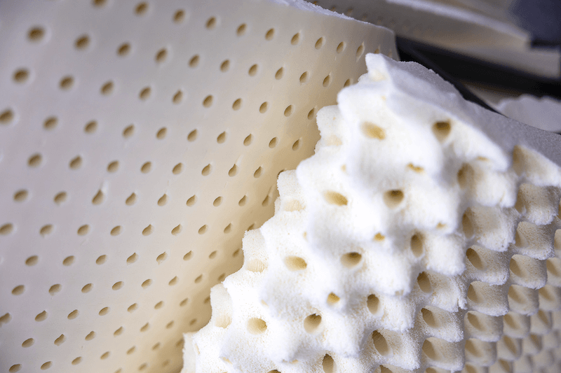 latex manufacturing innovation. A close-up of Lien 'A’s 100% natural latex offerings at ISPA EXPO 2024 highlights the consistency the supplier strives for.