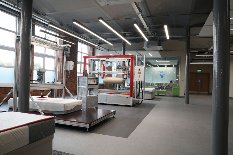 Vita’s Innovation Centre at its headquarters in Middleton
features a variety of advanced foam testing equipment.