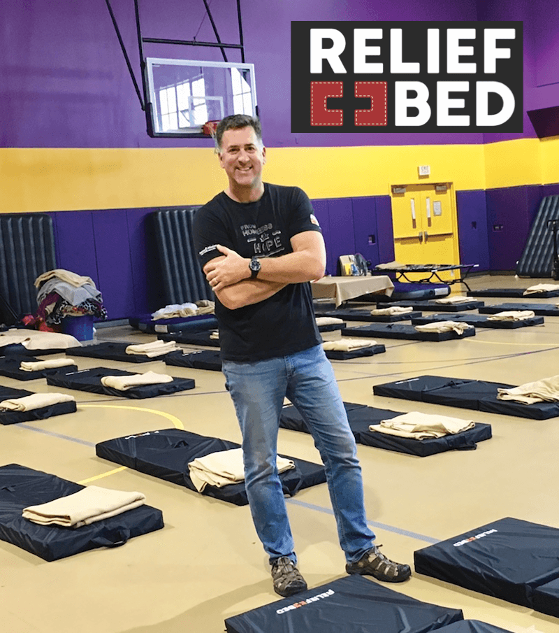 Big Hearts Big Impact. Industry veteran Scott Smalling founded 
Relief Bed International in 2015 to 
provide mattresses to victims of natural and humanitarian disasters.